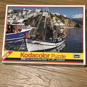 Kodacolor Puzzle 1989 Agia Galini, Crete 1000 Piece Jigsaw Puzzle Unopened - Picture 1 of 5