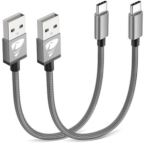 MFi Certified 0.3M Nylon Braided iPhone Charger Cable 2-Pack for Fast Charging - Picture 1 of 11