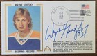 WAYNE GRETZKY SIGNED 1982 GATEWAY CACHET SINGLE SEASON SCORING RECORD OILERS