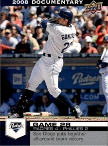 2008 Upper Deck Documentary - Adrian Gonzalez #828 - Picture 1 of 2