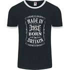 Born In Britain 71st Birthday Made 1953 Mens Ringer T-Shirt FotL