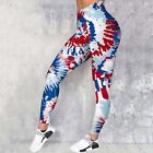Women's Independence Day Printed Leggings  Hip Lifting Fitness Exercise