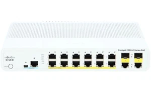 CISCO - WS-C2960C-12PC-L - Catalyst 2960C Switch 12 FE PoE, 2 x Dual Uplink, Lan - Bild 1 von 3