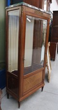 Vetrina ad un'anta Napoleone III piano in marmo fronte 69,5 cm