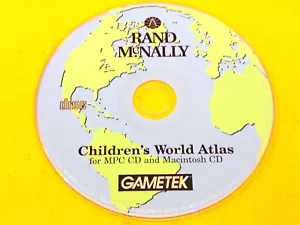 ⭐️⭐️⭐️⭐️⭐️ PC CD Disc Rand McNally Children's World Atlas For MPC CD & Mac - Picture 1 of 2