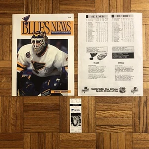 1/4/1994 St. Louis Blues DET Red Wings Hockey Ticket Stub + EXTRAS - Picture 1 of 8
