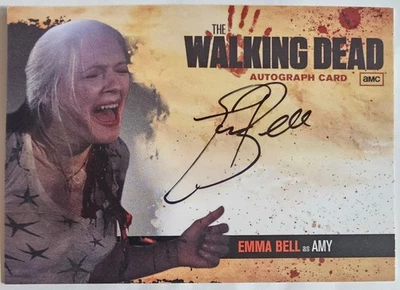 Tarjeta Autógrafa Walking Dead A9 Emma Bell Amy Auto Temporada 1 AMC Firma Foto 1 de 4