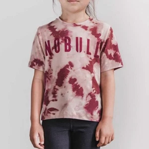 NWT NOBULL Kids Rose and Cabernet Tie Dye Tee - Medium - Picture 1 of 6