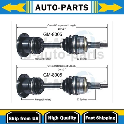 For Chevrolet Astro 1990 1991 1992 1993 1994 2X TrakMotive Front CV Joint Axle - Image 1 of 3