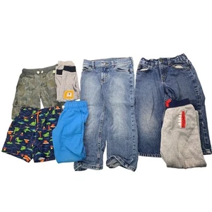 7 Cat & Jack Ruff Hewn Boys 4T Jeans Swim Trunks Shorts Sweatpants Lot - Picture 1 of 3