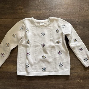 Hanna Andersson Kids Toddler Girl Disney Frozen II Sweater Size 110 5T - Picture 1 of 7