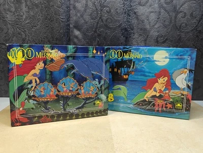 Dos rompecabezas Disney Sirenita 100 piezas. #4079B #4079D dorado vintage  Foto 1 de 4