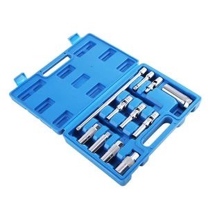 11pc Spark Plug Socket Set 3/8" Drive 14-21mm Glow Plug 8-12mm Sensor Socket Kit - Bild 1 von 11