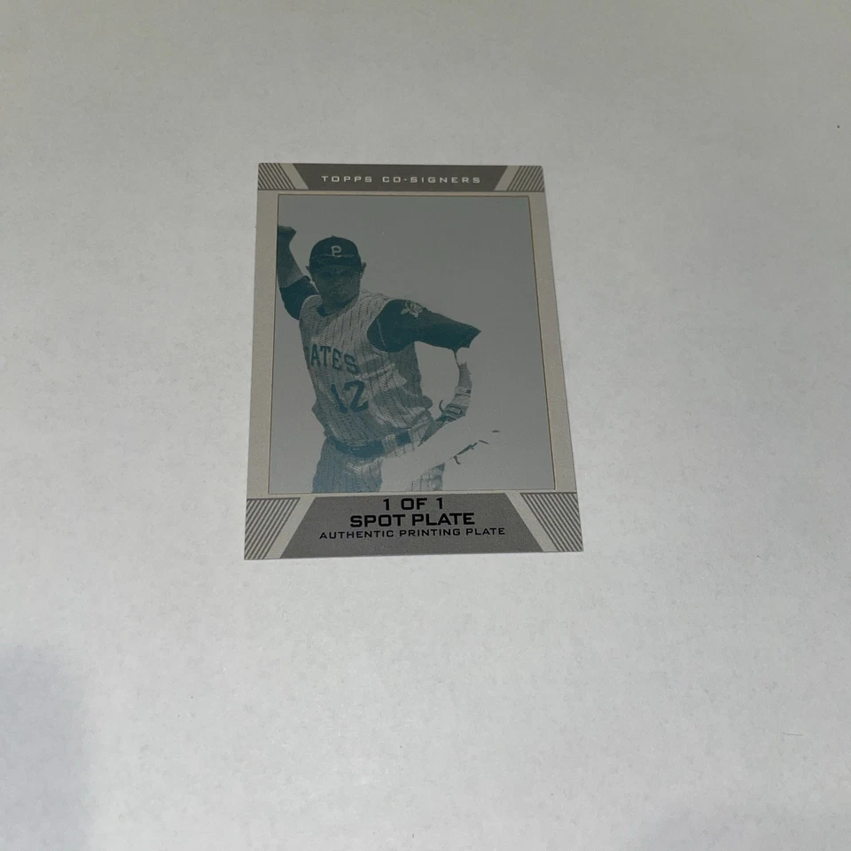 Jack Wilson 2007 Topps Co-Signers 1 Of 1 Authentic Printing Plate *Misprint  - Image 1 of 2