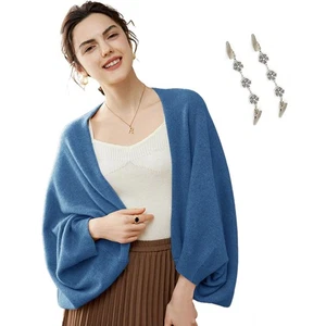 Kaschmir Halstuch Schal mit Ärmeln für Damen Warm Schal Pullover Schal Strickjacke... - Bild 1 von 7