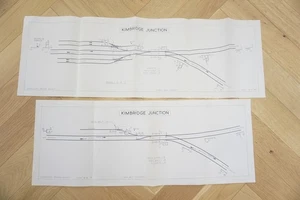 Kimbridge Junction Signalling Record Society Eisenbahn Signalliagramm Karte x2 - Bild 1 von 6