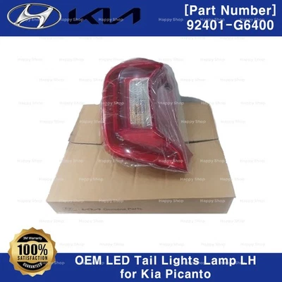OEM Genuine LED Tail Lights Lamp LH 1pcs 92401G6400 for Kia Picanto 2017-2021 - Image 1 of 2