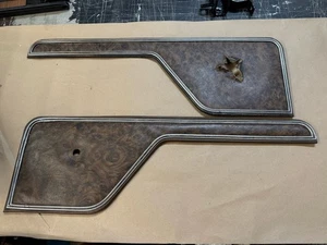 73 -79 Ford Truck 78 79 Bronco Leather Look Door Panel Inserts Set 1973-1979 OEM - Picture 1 of 6