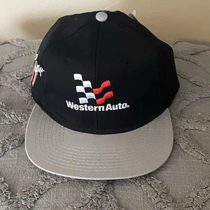 Vintage Darrell Waltrip #17 NASCAR Patch Snapback Hat - Western Auto NEW! - Picture 1 of 6