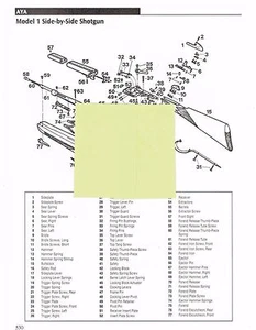 Rifle de perno Anschutz 1418D, 1518D, 1422D, 1522D Exploded View Parts 2011 anuncio - Imagen 1 de 2