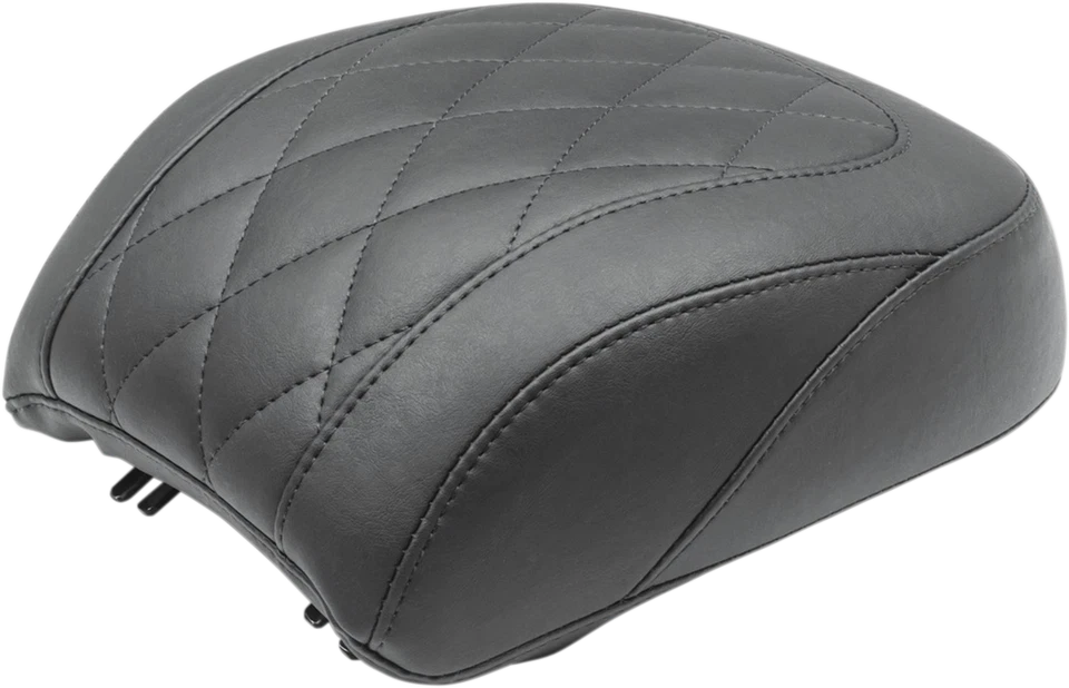 Asiento de pasajero Mustang Diamond negro ancho Tripper para Harley Fat Boy 2018-up Foto 1 de 1