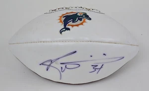 AUTOGRAPHED / SIGNED MIAMI DOLPHINS LOGO FOOTBALL - Picture 1 of 5