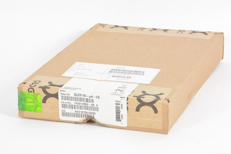 QLogic QLE8140-SR-CK 10GB 1PT FCOE-X8 PCIE Network Adapter Card FE0213602-08 CNA - Image 1 of 1