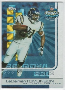 2003 Topps Pro Bowl Football Card Show LaDAINIAN TOMLINSON Dufex # 10 of 18! - Picture 1 of 2