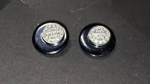 PAJ Zirkonia 925 Silber Sterling Ohrringe 0,5" 69 $ #109 - Bild 1 von 4