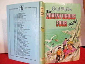 Enid Blyton THE ADVENTUROUS FOUR AGAIN  1972 hardcover Rewards #40 - Picture 1 of 3