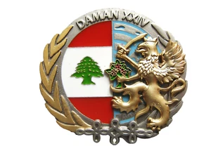 INSIGNE CAVALERIE 3° RH (Régiment de Hussards) OPEX LIBAN DAMAN XXIV FAB. IMC - Picture 1 of 2