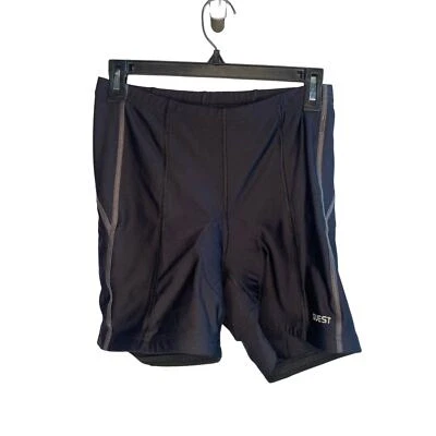 Pantalones cortos de ciclismo Quest acolchados de compresión para hombre negros talla grande  Foto 1 de 4