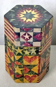 Bob's Boxes PRIMITIVE The Candle Box – Patriotic Theme - Picture 1 of 10