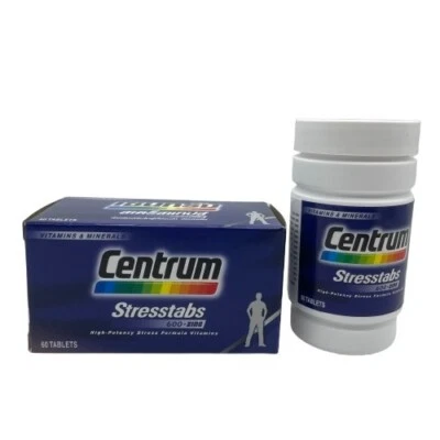 60 Tabs Stresstabs 600 + Zinc Vitamin + Minerals High Potency Stress Formula M - Image 1 of 4