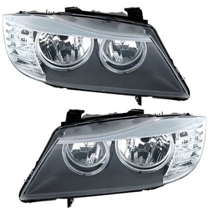 Scheinwerfer Set für 3er BMW E90 Limo E91 Touring 08-11 Angel Eye Ringe H - Bild 1 von 5