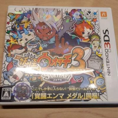 Used Nintendo Yokai Watch 3 SUKIYAKI Nintendo 3DS Action/Adventure from Japan  - Image 1 of 4