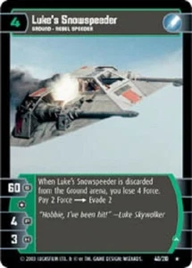 STAR WARS TCG WOTC EMPIRE STRIKES BACK LUKE'S SNOWSPEEDER (A) 40/210 GEM MINT - Picture 1 of 1
