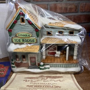 Vintage 1994 Lefton Colonial Village Lighted O'Doul's Ice House #01324 NIB - Picture 1 of 14