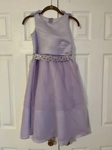 Kiki USA Gown Girls Size 10 Formal Ball  Lavender - Picture 1 of 4