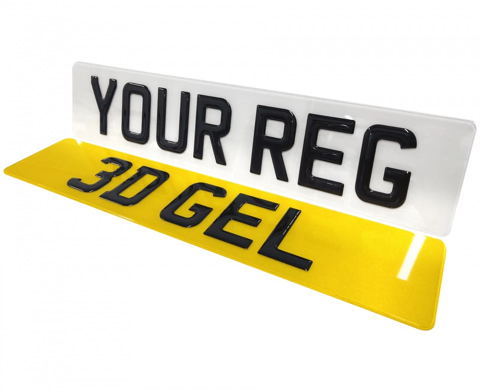 3D Premium Gel Digits on FRONT & REAR Full Size Novelty Show Plates - Assembled — 第 1/4 张图片