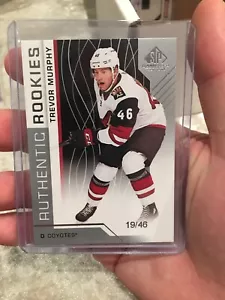 TREVOR MURPHY TRUE RC 2018-19 SP GAME USED /46 JERSEY NUMBER AUTHENTIC ROOKIES - Picture 1 of 2