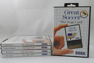 Master System Sega Card Sammlung/Konvolut Great Soccer Spy vs Spy My Hero 5 Game - Bild 1 von 16