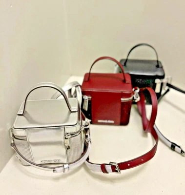 Bolso Bandolera Michael Kors Sandrine Brillo Adornado Pequeña Caja Bolso Cartera Foto 1 de 4