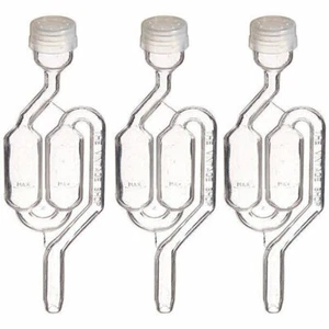 Twin Bubbler Airlocks (3 confezioni) Homebrew Birra e Vino Airlock - SPEDIZIONE GRATUITA!!!! - Foto 1 di 2