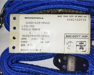 Conjunto de cable de pierna Martin Baker para asiento de eyección MBEU1700H5 de aviones de combate - Imagen 1 de 3