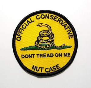 DTOM Official Conservative Nut Patriotic Embroidered Patch Iron Sew BSPM0667 - Picture 1 of 1