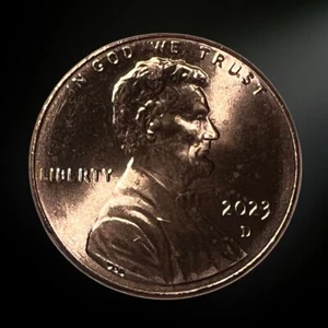 2023 D Denver Lincoln Shield Cent Brilliant Uncirculated (BU) - Picture 1 of 2