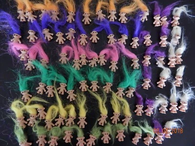 100 Mini Trolls!! Party bag Toys! Lucky dip! Fund Raising! - Image 1 of 4