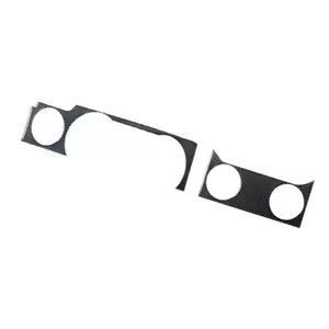 Cubierta del panel del tablero de instrumentos de consola central de fibra de carbono 2 piezas para Ford Mustang 2005-09 - Imagen 1 de 11