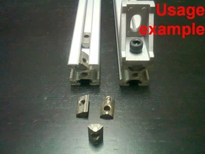 Aluminum T-slot profile roll-in T-nuts with ball spring 6T-20 M5mm, 24-set - Picture 1 of 6